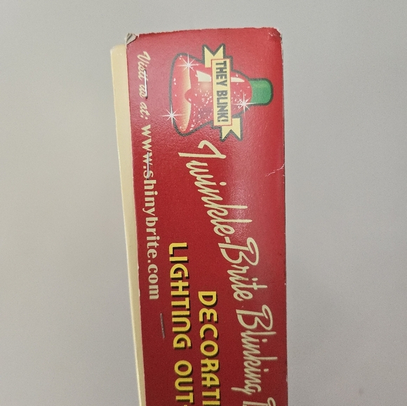 Christopher Radko Shiny Brite Twinkle Brite Blinking Bell Lights 12 Lamps Prop - Picture 2 of 9